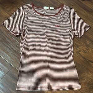 Levi's Women's Striped Red Top